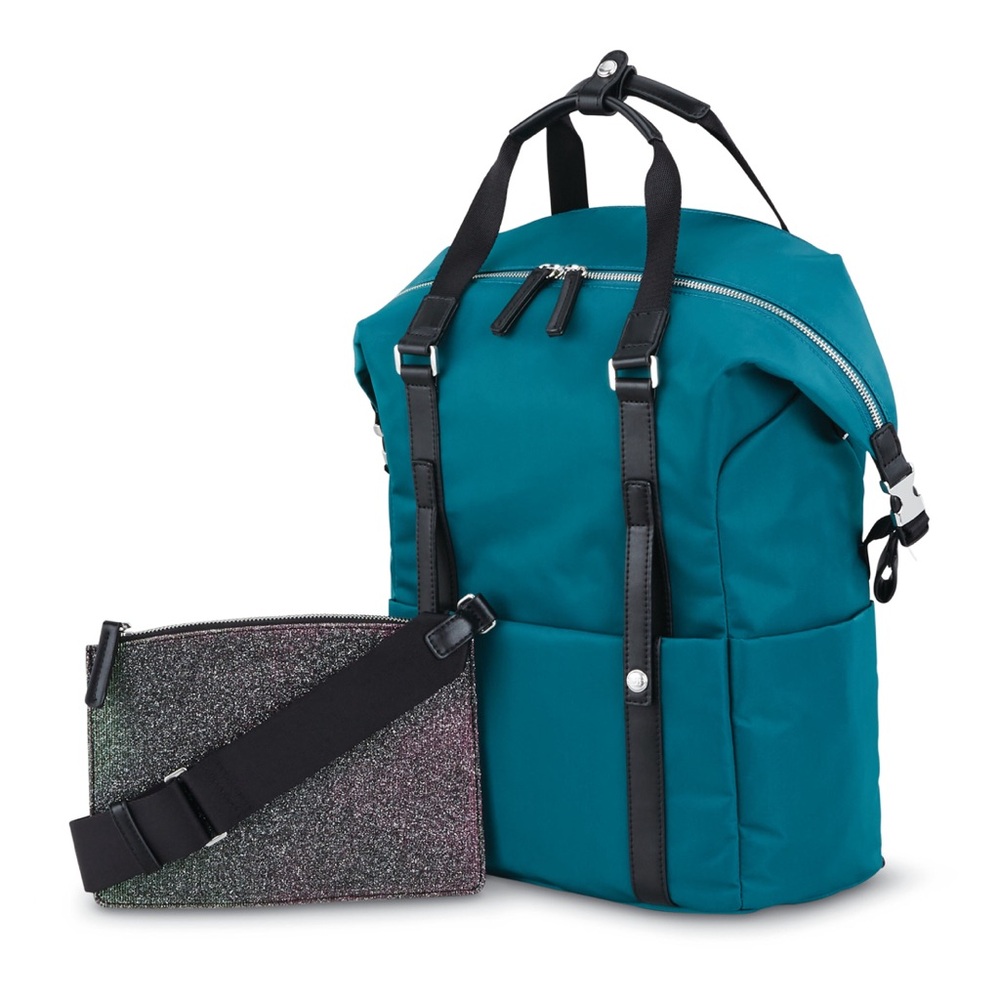 Sarah Jessica Parker and Samsonite Carried Away Convertible Backpack in Teal